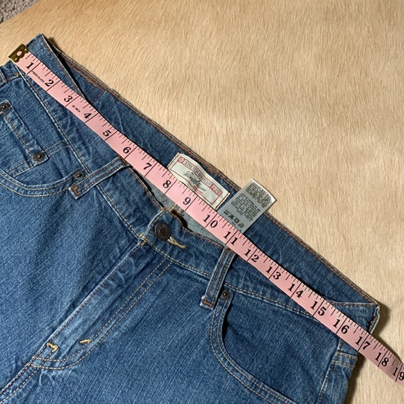 Signature by LEVIS STRAUSS Bootcut Medium Blue Jeans Misses 10 Short - Picture 6 of 13